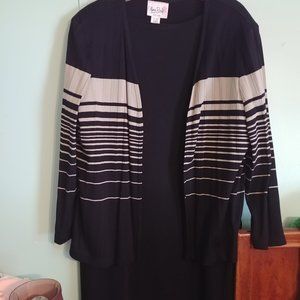 Olivia Rose womans dress with cardigan sweater  si